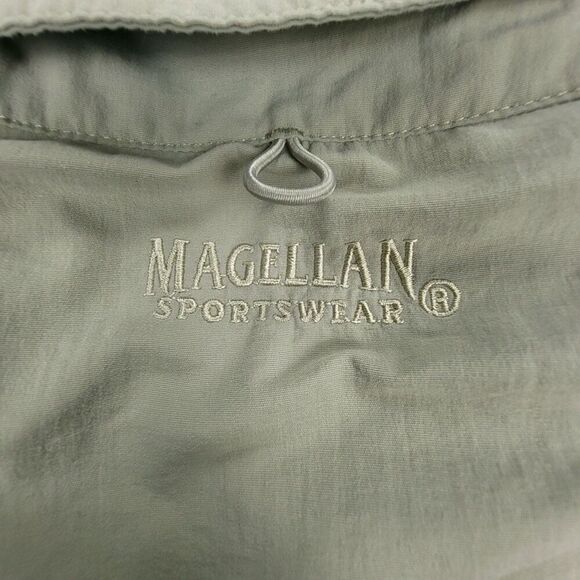 MAGELLAN Short Sleeve Button Down Fishing Utility Shirt Mens XXL Khaki Olive - Picture 7 of 7